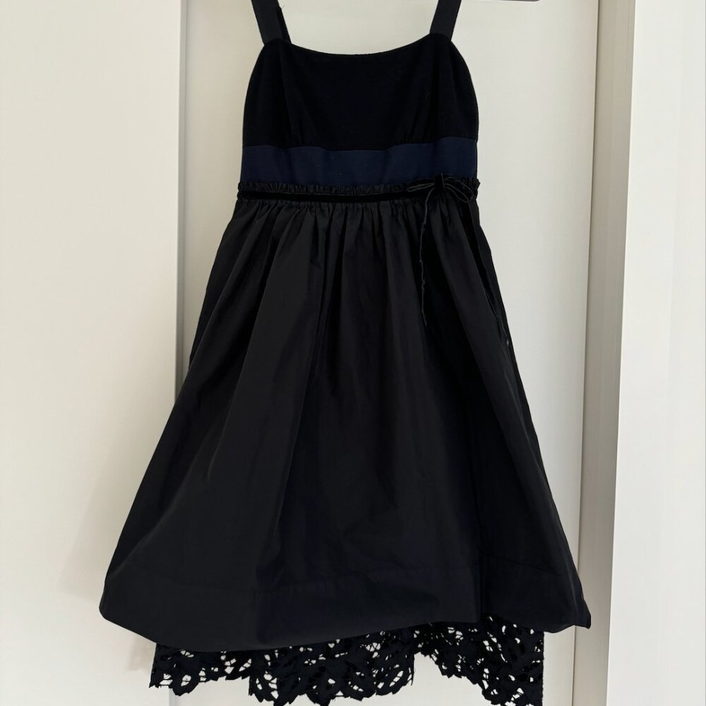 BCBG MaxAzria Little Black Dress With Dark Blue Accent